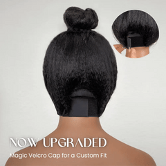 ILIKEHAIR Hyperrealism Kinky Edges HD Lace Wig with Adjustable Velcro Cap