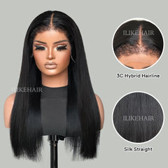 Silky Straight HD Lace With 3C Hybrid Hairline Wig