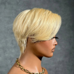 Blonde Bombshell Pixie Cut 13x4 Wig with Layers