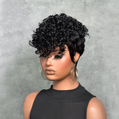 Urban Edge Wave Pixie Wig with Curls