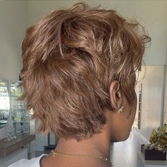 Put on & Go Versatile Honey Blonde Pixie Cut Wig