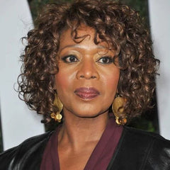 Glueless Short Curly African Bob Wigs Brown Human Hair Lace Wig