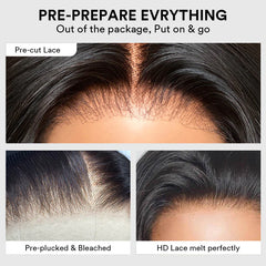 Put On ��� Go Balayage Blonde Highlight Layered Wavy Lace Closure Wig
