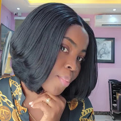 Glueless & Beginner-Friendly Soft Layers Silky Bob Wig