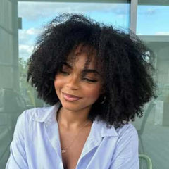 Minimalist Wear & Go Glueless Kinky Curly Wig With Bangs