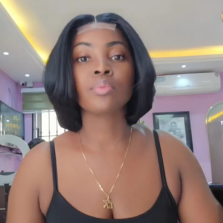 Glueless & Beginner-Friendly Soft Layers Silky Bob Wig