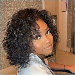 Glueless Lace Short Kinky Curly Wig