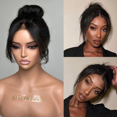 Natural 360 Lace Frontal With Kinky Edges Wig